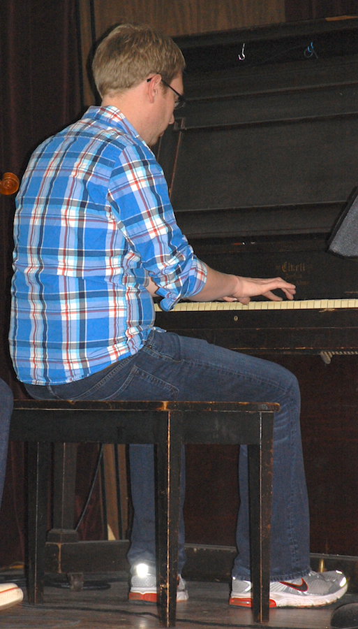Photo of Adam Young on piano
