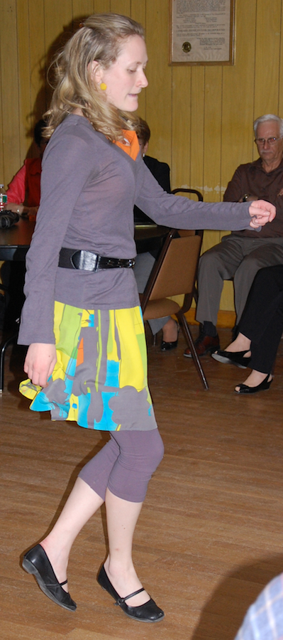 Photo of Rachel Reeds step-dancing
