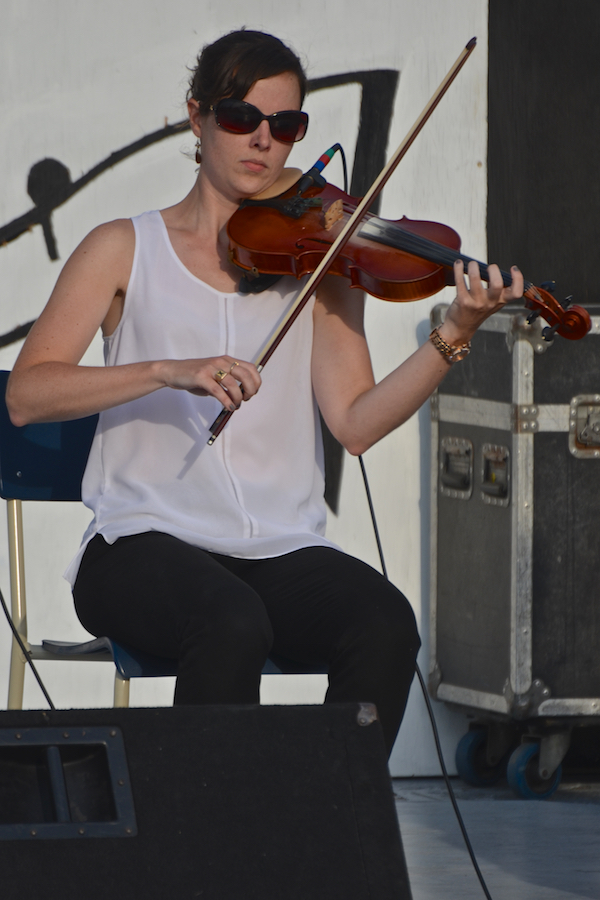 Stephanie MacDonald on fiddle