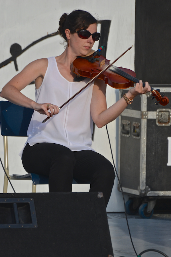 Stephanie MacDonald on fiddle