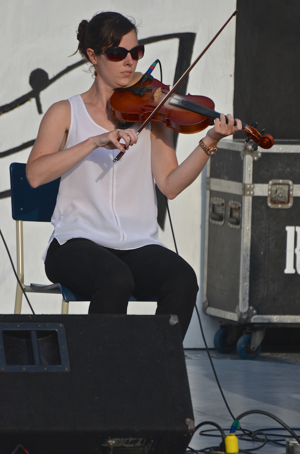 Stephanie MacDonald on fiddle