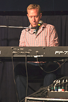 Adam Young on keyboard