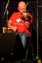 Mike Barron on fiddle