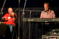 Mike Barron on fiddle accompanied by Adam Young on keyboard