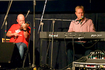 Mike Barron on fiddle accompanied by Adam Young on keyboard