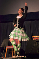 Emma Gale dancing the Highland Fling