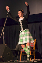 Emma Gale dancing the Highland Fling