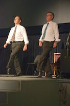 John and Bill Pellerin step dancing