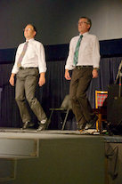 John and Bill Pellerin step dancing