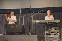 Kinnon Beaton on fiddle accompanied by Betty Lou Beaton on keyboard