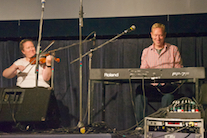 Dara Smith-MacDonald on fiddle accompanied by Adam Young on keyboard