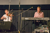 Dara Smith-MacDonald on fiddle accompanied by Adam Young on keyboard