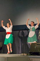 Emma Gale and Sarah MacDougall Dancing an Irish Jig