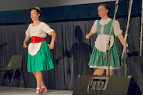 Emma Gale and Sarah MacDougall Dancing an Irish Jig