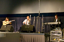 John Pellerin on fiddle accompanied by Ashley MacIsaac on keyboard and Mary Beth Carty on guitar