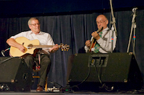 Marcellin Chiasson on mandolin accompanied by Gaston Chiasson on guitar