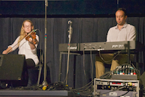 Mckayla MacNeil on fiddle accompanied by Kolten Macdonell on keyboard