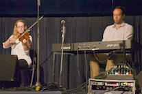 Mckayla MacNeil on fiddle accompanied by Kolten Macdonell on keyboard