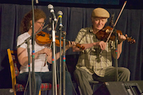 Sarah Beck and Paul Cranford on dual fiddles