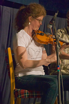 Sarah Beck on fiddle