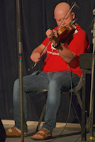 Mike Barron on fiddle