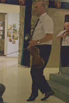 Dan MacDonald step dancing during the finale