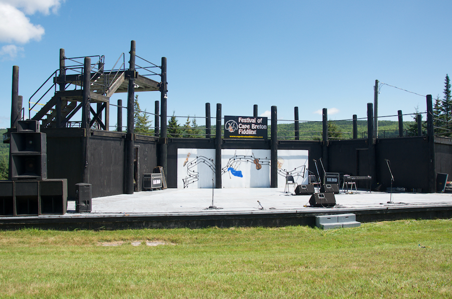 The Gala Concert Stage before the concert