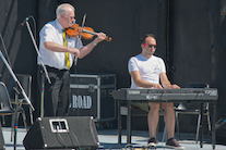 Ian MacLeod on fiddle accompanied by Kolten Macdonell on keyboard