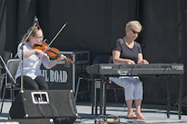 Mckayla MacNeil on fiddle accompanied by Betty Lou Beaton on keyboard