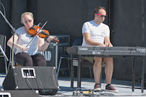 Dara Smith-MacDonald on fiddle accompanied by Kolten Macdonell on keyboard