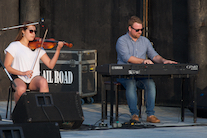 Shawnee Paul on fiddle accompanied by Kyle Kennedy MacDonald on keyboard