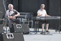 Ian Cameron on bellows pipes accompanied by Cathy Hawley on keyboard