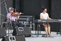 Kyle Gillis on fiddle accompanied by Dawn MacDonald-Gillis on keyboard