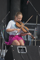 Anne MacQuarrie on fiddle