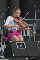 Anne MacQuarrie on fiddle