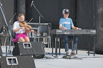 Anne MacQuarrie on fiddle accompanied by Iain MacQuarrie on keyboard