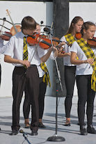 Ryan Flipsen, Robyn Howes (partially obscured, behind Ryan Flipsen), Kady Jeaurond, and Charlotte Lapensee