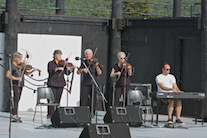 A contingent of the PEI Fiddlers accompanied by Kolten Macdonell on keyboard