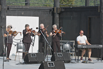 A contingent of the PEI Fiddlers accompanied by Kolten Macdonell on keyboard