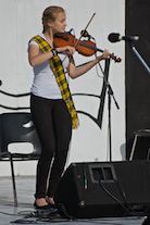 Rachel Campbell on fiddle