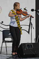 Rachel Campbell on fiddle