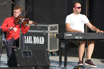 Joe MacMaster on fiddle and Kolten Macdonell on keyboard