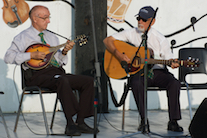 Marcellin Chiasson on mandolin and Denis Larade on guitar