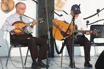 Marcellin Chiasson on mandolin and Denis Larade on guitar