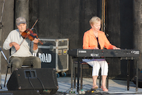 Roger Treat on fiddle accompanied by Betty Lou Beaton on keyboard