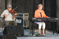 Roger Treat on fiddle accompanied by Betty Lou Beaton on keyboard