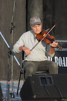 Roger Treat on fiddle