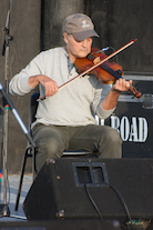 Roger Treat on fiddle