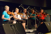 The contingent of the PEI fiddlers