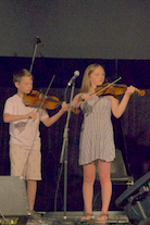 John Angus and Mary Anna MacNeil on dual fiddles